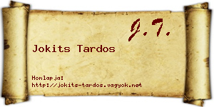 Jokits Tardos névjegykártya